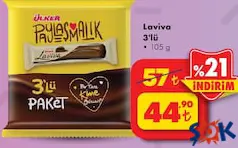 ÜLKER LAVİVA ÇİKOLATA 3'LÜ ÜLKER LAVİVA ÇİKOLATA 3'LÜ